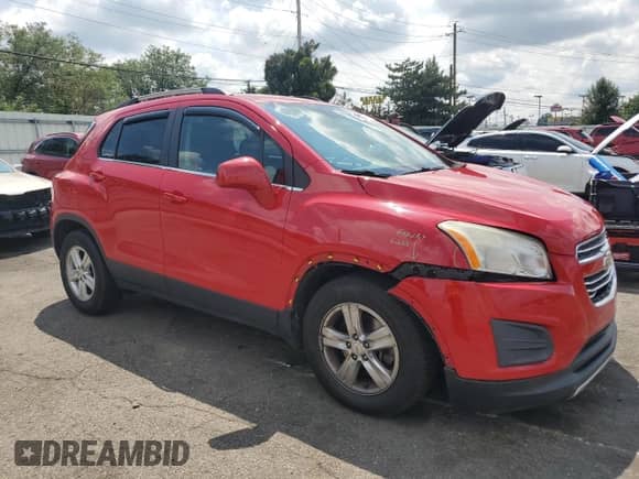 2015 Chevrolet Trax LT with VIN KL7CJLSB0FB185509, listed as a Copart auction lot 68283575 with 163,784 mi miles and Salvage title. Bid and sale history available at DreamBid. Image 4.