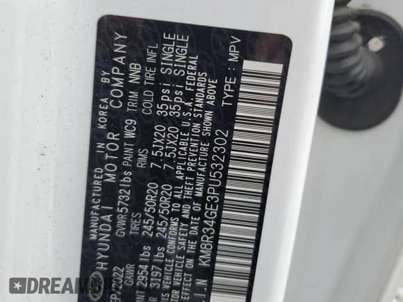 2023 Hyundai Palisade XRT с VIN KM8R34GE3PU532302, выставлен на аукционе Copart как лот 51773885 с пробегом 68 890 миль миль и Списание • Salvage title. История ставок и продаж доступна на DreamBid. Изображение 15.