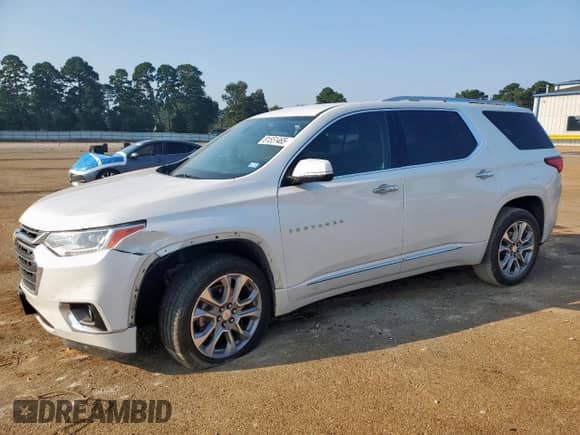 2018 Chevrolet Traverse Premier с VIN 1GNERKKW5JJ271213, выставлен на аукционе Copart как лот 81551465 с пробегом 143 278 миль миль и Списание • Salvage title. История ставок и продаж доступна на DreamBid. Изображение 1.