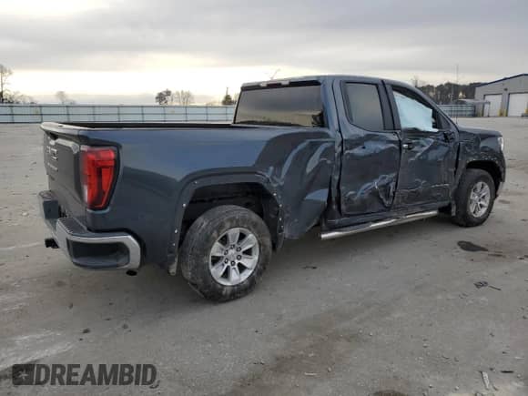 2021 GMC Sierra 1500 with VIN 1GTR8AEHXMZ171957, listed as a Copart auction lot 87154394 with 90,898 mi miles and Salvage title. Bid and sale history available at DreamBid. Image 3.