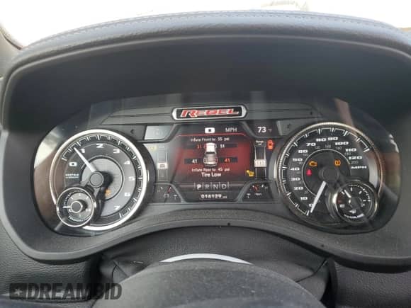 2021 Ram 1500 Rebel with VIN 1C6SRFLT0MN680196, listed as a Copart auction lot 81512355 with 16,129 mi miles and Salvage title. Bid and sale history available at DreamBid. Image 9.