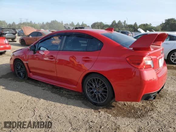 2017 Subaru WRX STI with VIN JF1VA2V60H9834570, listed as a Copart auction lot 71701305 with 96,074 mi miles and Salvage title. Bid and sale history available at DreamBid. Image 2.