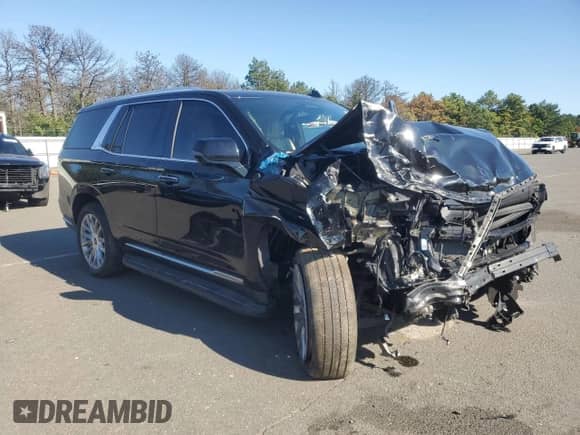 2022 Cadillac Escalade Premium Luxury с VIN 1GYS4BKL4NR327210, выставлен на аукционе Copart как лот 68992365 с пробегом 48 266 миль миль и Списание • Salvage title. История ставок и продаж доступна на DreamBid. Изображение 4.