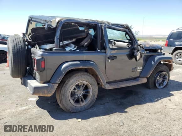 2019 Jeep Wrangler Sport S with VIN 1C4GJXAN4KW501424, listed as a Copart auction lot 70139004 with 57,707 mi miles and Non repairable. Bid and sale history available at DreamBid. Image 3.