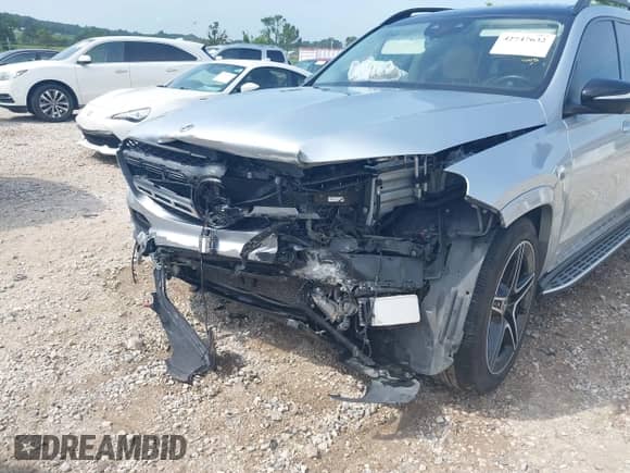 2022 Mercedes-Benz GLS 450 with VIN 4JGFF5KE3NA635015, listed as a IAAI auction lot 42747632 with 44,631 mi miles and . Bid and sale history available at DreamBid. Image 6.