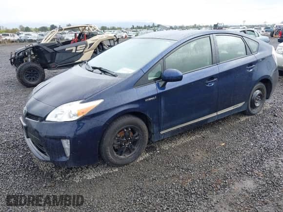 2012 Toyota Prius One with VIN JTDKN3DU9C1615038, listed as a IAAI auction lot 43335940 with 243,799 mi miles and . Bid and sale history available at DreamBid. Image 2.