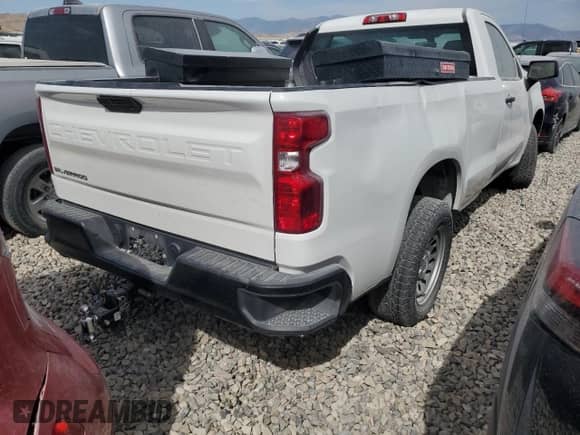 2021 Chevrolet Silverado 1500 Work Truck with VIN 3GCNWAEH0MG363831, listed as a Copart auction lot 63108615 with 95,619 mi miles and Salvage title. Bid and sale history available at DreamBid. Image 3.