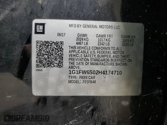 2017 Chevrolet Bolt EV LT с VIN 1G1FW6S02H4174710, выставлен на аукционе Copart как лот 86107625 с пробегом 122 568 миль миль и Списание • Salvage title. История ставок и продаж доступна на DreamBid. Изображение 12.