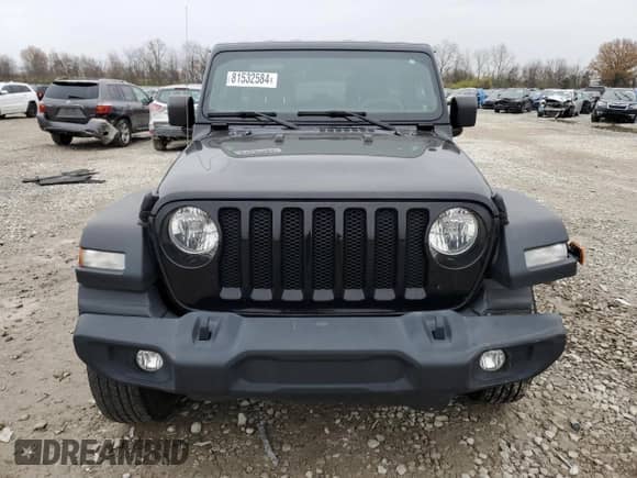 2022 Jeep Wrangler Unlimited Sport with VIN 1C4HJXDN4NW144864, listed as a Copart auction lot 81532584 with 34,830 mi miles and Salvage title. Bid and sale history available at DreamBid. Image 5.