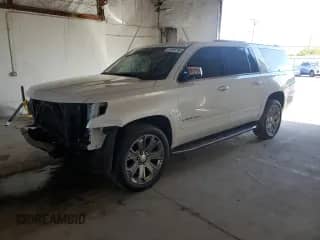2017 Chevrolet Suburban Premier with VIN 1GNSKJKC3HR331914, listed as a Copart auction lot 81595755 with 128,352 mi miles and Salvage title. Bid and sale history available at DreamBid. Image 1.