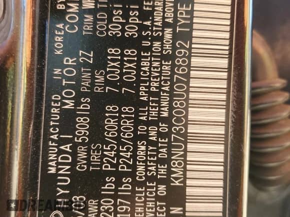 2008 Hyundai Veracruz GLS с VIN KM8NU73C08U076892, выставлен на аукционе Copart как лот 83670574 с пробегом 92 608 миль миль и Чистый • Clean title. История ставок и продаж доступна на DreamBid. Изображение 13.