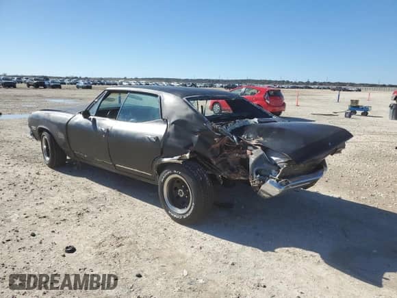 1968 Chevrolet Chevelle with VIN 136398Z145012, listed as a Copart auction lot 43336045 with 10,108 mi miles and Salvage title. Bid and sale history available at DreamBid. Image 2.