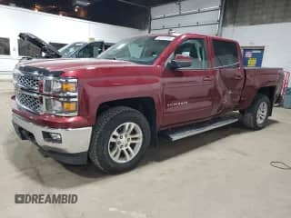 2015 Chevrolet Silverado 1500 LT with VIN 3GCUKREC4FG270579, listed as a Copart auction lot 82586595 with 130,427 mi miles and Non repairable. Bid and sale history available at DreamBid. Image 1.