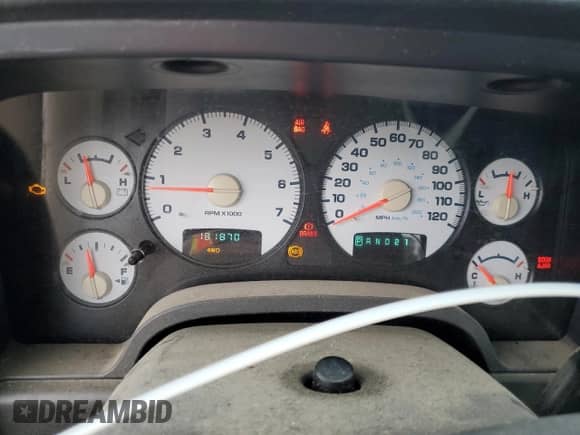 2005 Dodge 2500 SLT with VIN 3D7KS28C95G789318, listed as a Copart auction lot 83889935 with 181,870 mi miles and Salvage title. Bid and sale history available at DreamBid. Image 9.