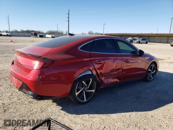 2021 Hyundai Sonata SEL Plus z VIN 5NPEJ4J27MH092677, wystawiony jako Copart lot #87410454 z przebiegiem 37 294 mil mil oraz Szkoda całkowita • Salvage title. Historia ofert i sprzedaży dostępna na DreamBid. Obrazek 3.