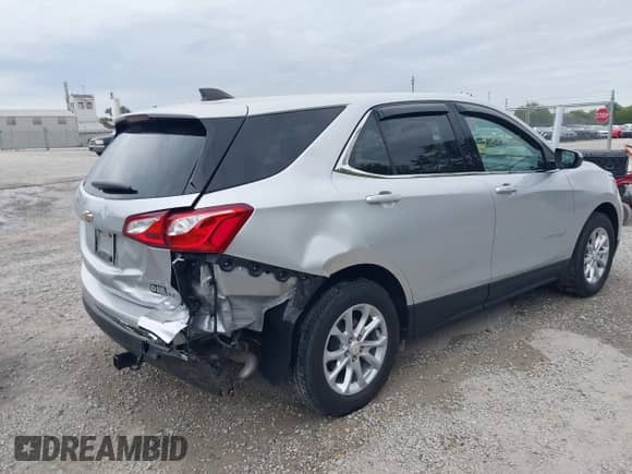 2020 Chevrolet Equinox LT with VIN 3GNAXJEV0LS602640, listed as a IAAI auction lot 43051635 with 60,049 mi miles and . Bid and sale history available at DreamBid. Image 4.