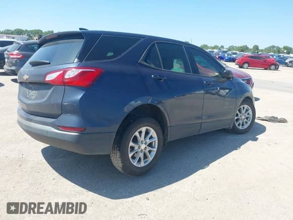 2018 Chevrolet Equinox LS with VIN 3GNAXHEV9JS526678, listed as a IAAI auction lot 43140162 with 175,621 mi miles and . Bid and sale history available at DreamBid. Image 4.