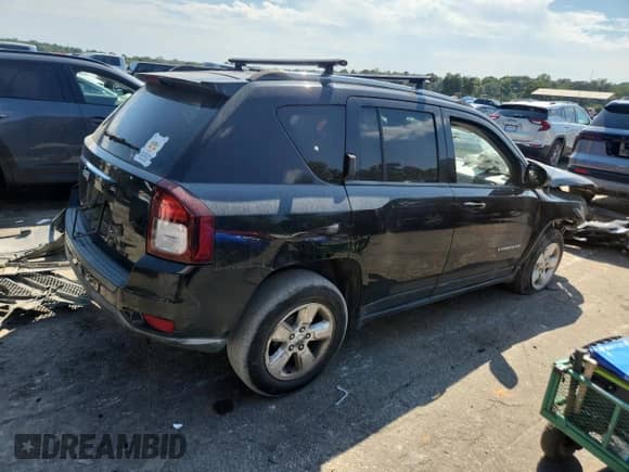 2014 Jeep Compass Sport with VIN 1C4NJCBA9ED573621, listed as a Copart auction lot 71227895 with Not provided miles and Salvage title. Bid and sale history available at DreamBid. Image 3.