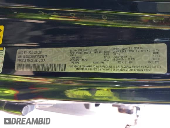 2023 Jeep Wrangler с VIN 1C4JJXN65PW628974, выставлен на аукционе IAAI как лот 42867075 с пробегом 62 357 миль миль и . История ставок и продаж доступна на DreamBid. Изображение 9.