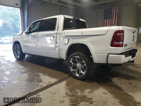 2022 Ram 1500 Longhorn with VIN 1C6SRFKT5NN102002, listed as a Copart auction lot 68815975 with 99,286 mi miles and Salvage title. Bid and sale history available at DreamBid. Image 2.