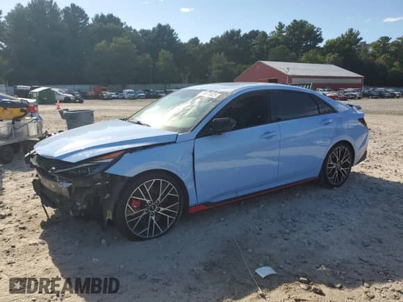 2022 Hyundai Elantra with VIN KMHLW4AK5NU007234, listed as a Copart auction lot 69576925 with 63,838 mi miles and Salvage title. Bid and sale history available at DreamBid. Image 1.