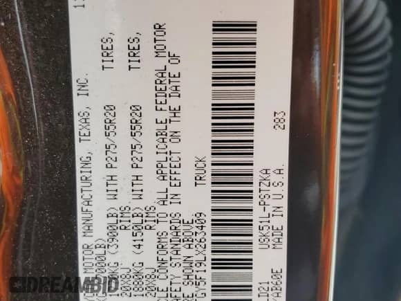 2020 Toyota Tundra Platinum с VIN 5TFGY5F19LX263409, выставлен на аукционе Copart как лот 71579134 с пробегом 83 744 миль миль и На запчасти • Non repairable. История ставок и продаж доступна на DreamBid. Изображение 12.