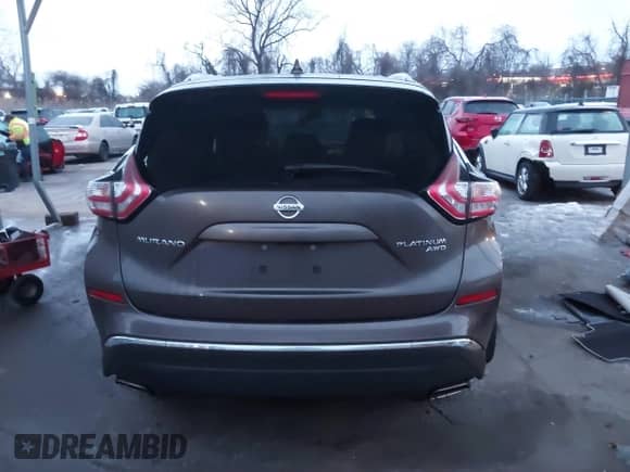 2016 Nissan Murano Platinum with VIN 5N1AZ2MH2GN157060, listed as a IAAI auction lot 41355505 with 110,668 mi miles and . Bid and sale history available at DreamBid. Image 16.