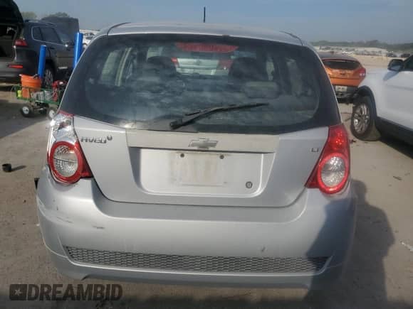 2009 Chevrolet Aveo 1LT with VIN KL1TD66E39B658850, listed as a Copart auction lot 84294385 with 160,378 mi miles and Salvage title. Bid and sale history available at DreamBid. Image 6.