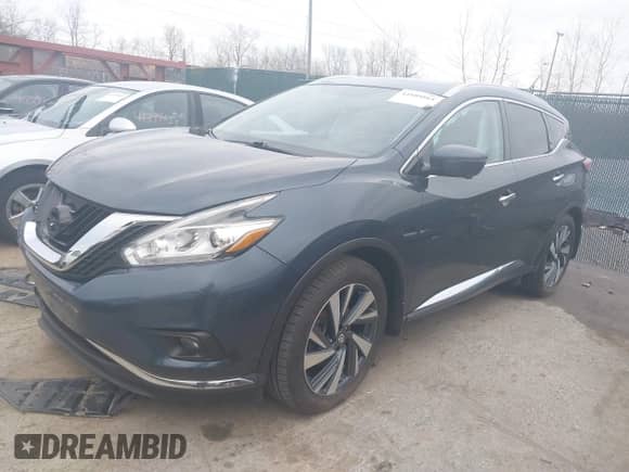 2017 Nissan Murano S with VIN 5N1AZ2MH5HN123437, listed as a IAAI auction lot 41805861 with 104,863 mi miles and . Bid and sale history available at DreamBid. Image 2.