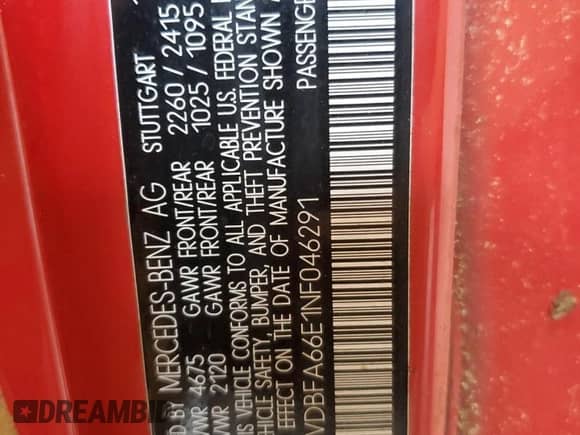 1992 Mercedes-Benz 500 z VIN WDBFA66E1NF046291, wystawiony jako Copart lot #71974455 z przebiegiem 29 805 mil mil oraz Szkoda całkowita • Salvage title. Historia ofert i sprzedaży dostępna na DreamBid. Obrazek 13.