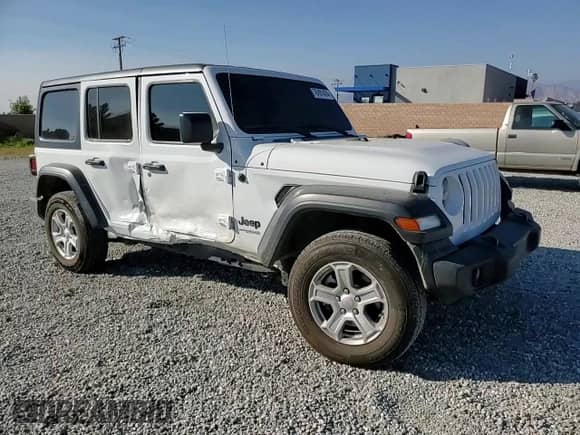 2022 Jeep Wrangler Unlimited Sport S с VIN 1C4HJXDNXNW256780, выставлен на аукционе Copart как лот 76101474 с пробегом 56 954 миль миль и Списание • Salvage title. История ставок и продаж доступна на DreamBid. Изображение 11.