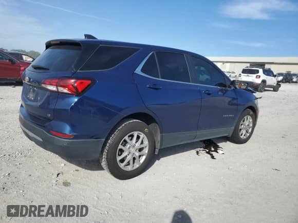 2022 Chevrolet Equinox LT with VIN 2GNAXJEV7N6109765, listed as a Copart auction lot 70314325 with 74,370 mi miles and Salvage title. Bid and sale history available at DreamBid. Image 3.