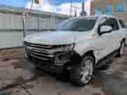 2021 Chevrolet Suburban High Country with VIN 1GNSKGKL7MR480646, listed as a Copart auction lot 51019385 with 52,472 mi miles and Salvage title. Bid and sale history available at DreamBid. Image 14.