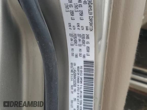 2004 Jeep Grand Cherokee Limited с VIN 1J4GW58N84C322569, выставлен на аукционе Copart как лот 85271155 с пробегом 238 794 миль миль и Списание • Salvage title. История ставок и продаж доступна на DreamBid. Изображение 13.