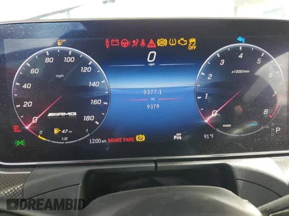 2023 Mercedes-Benz C 43 AMG with VIN W1KAF8HB7PR098740, listed as a Copart auction lot 68827055 with 9,379 mi miles and Clean title. Bid and sale history available at DreamBid. Image 9.