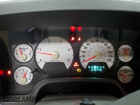 2006 Dodge 3500 Laramie with VIN 3D7LX38C96G145654, listed as a Copart auction lot 75661224 with 278,772 mi miles and Salvage title. Bid and sale history available at DreamBid. Image 9.