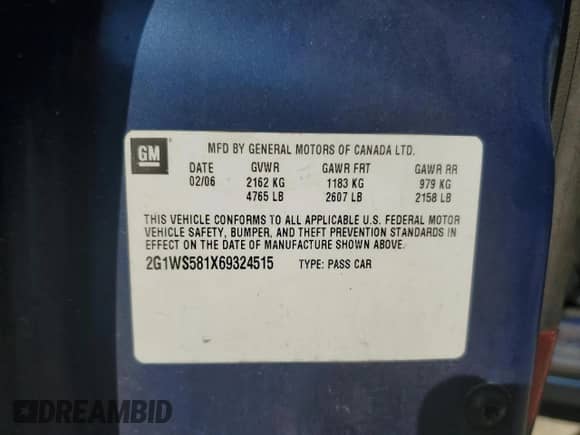 2006 Chevrolet Impala Police Unmarked Police z VIN 2G1WS581X69324515, wystawiony jako Copart lot #68109894 z przebiegiem Nie podano mil oraz Nie do naprawy • Non repairable. Historia ofert i sprzedaży dostępna na DreamBid. Obrazek 13.