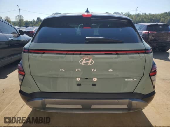 2024 Hyundai Kona Limited with VIN KM8HECA38RU057899, listed as a Copart auction lot 74430224 with 21,487 mi miles and Salvage title. Bid and sale history available at DreamBid. Image 6.