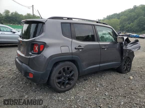 2017 Jeep Renegade Altitude with VIN ZACCJBBH4HPF49229, listed as a Copart auction lot 67680535 with 73,556 mi miles and Salvage title. Bid and sale history available at DreamBid. Image 3.