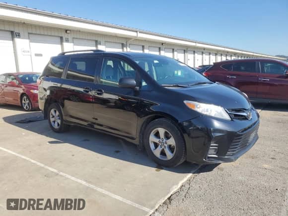 2018 Toyota Sienna LE with VIN 5TDKZ3DC9JS948285, listed as a Copart auction lot 82350405 with 239,754 mi miles and Salvage title. Bid and sale history available at DreamBid. Image 4.