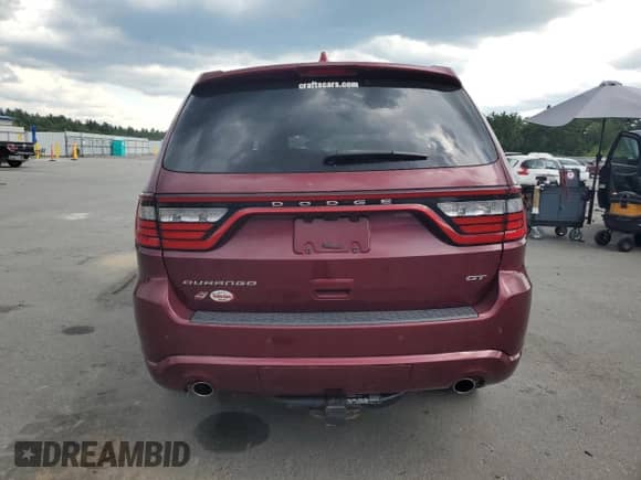 2019 Dodge Durango GT Plus with VIN 1C4RDJDG5KC558372, listed as a Copart auction lot 68878285 with 129,386 mi miles and Salvage title. Bid and sale history available at DreamBid. Image 6.
