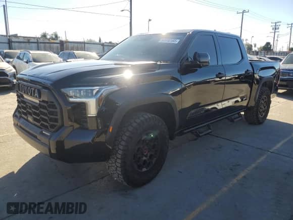 2024 Toyota Tundra TRD Pro Hybrid с VIN 5TFPC5DB5RX045468, выставлен на аукционе Copart как лот 90916165 с пробегом 32 785 миль миль и Списание • Salvage title. История ставок и продаж доступна на DreamBid. Изображение 1.