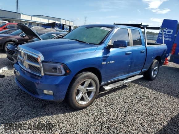 2009 Dodge 1500 ST with VIN 1D3HB18T19S736584, listed as a Copart auction lot 73853374 with 113,256 mi miles and Salvage title. Bid and sale history available at DreamBid. Image 1.