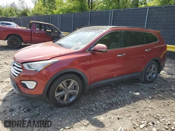 2014 Hyundai Santa Fe Limited с VIN KM8SR4HF9EU075502, выставлен на аукционе Copart как лот 54552085 с пробегом 83 453 миль миль и Списание • Salvage title. История ставок и продаж доступна на DreamBid. Изображение 1.