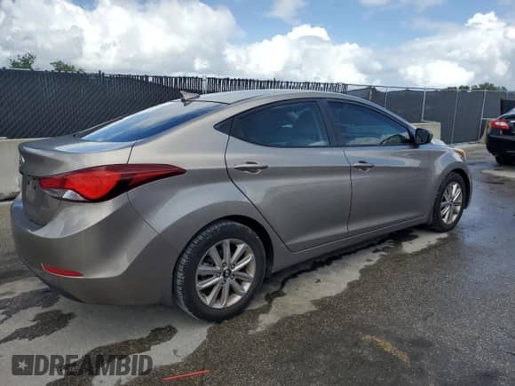 2016 Hyundai Elantra SE with VIN 5NPDH4AE8GH760797, listed as a Copart auction lot 84301985 with 103,637 mi miles and Salvage title. Bid and sale history available at DreamBid. Image 3.