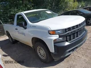 2019 Chevrolet Silverado 1500 Work Truck z VIN 3GCNYAEHXKG173431, wystawiony jako IAAI lot #43093292 z przebiegiem 118 047 mil mil oraz . Historia ofert i sprzedaży dostępna na DreamBid. Obrazek 1.