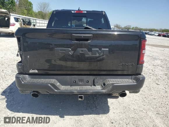 2025 Ram 1500 Warlock with VIN 1C6SRFGP1SN607610, listed as a Copart auction lot 52441645 with Not provided miles and Salvage title. Bid and sale history available at DreamBid. Image 6.