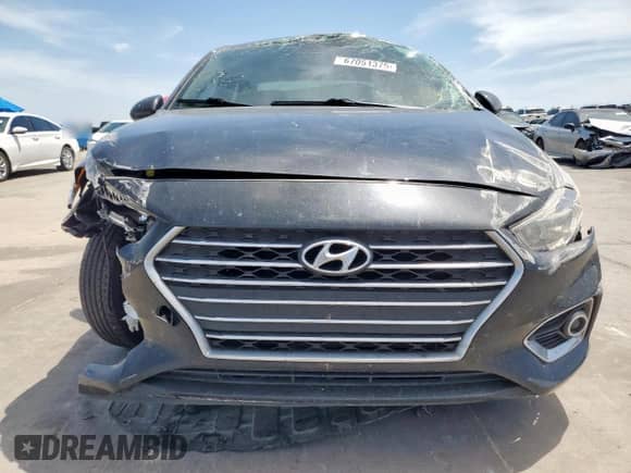 2022 Hyundai Accent SEL с VIN 3KPC24A68NE165617, выставлен на аукционе Copart как лот 67051375 с пробегом 81 697 миль миль и Списание • Salvage title. История ставок и продаж доступна на DreamBid. Изображение 5.