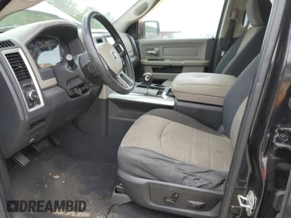 2010 Dodge 1500 SLT with VIN 1D7RB1GT8AS119207, listed as a Copart auction lot 50826645 with 186,610 mi miles and Salvage title. Bid and sale history available at DreamBid. Image 7.