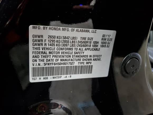 2017 Honda Pilot EX-L with VIN 5FNYF6H50HB017527, listed as a Copart auction lot 80184525 with 198,246 mi miles and Salvage title. Bid and sale history available at DreamBid. Image 13.